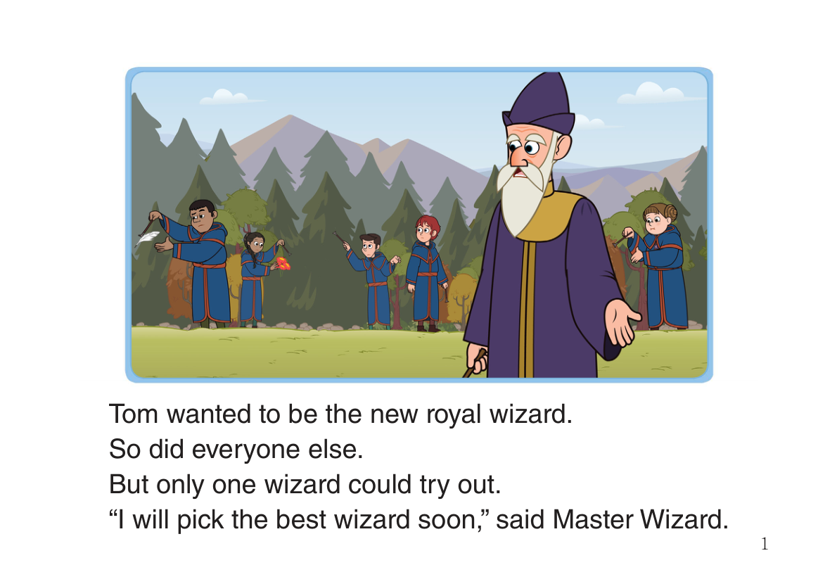 Wizard and Cat Tom's Gift 第 1 页插画